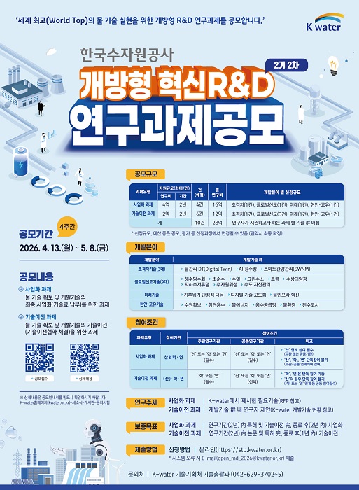 [사진] 개방형 혁신 R&D 2기 2차 공모 포스터